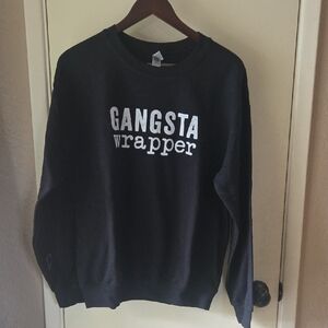 Gildan Black Graphic Crewneck Sweater